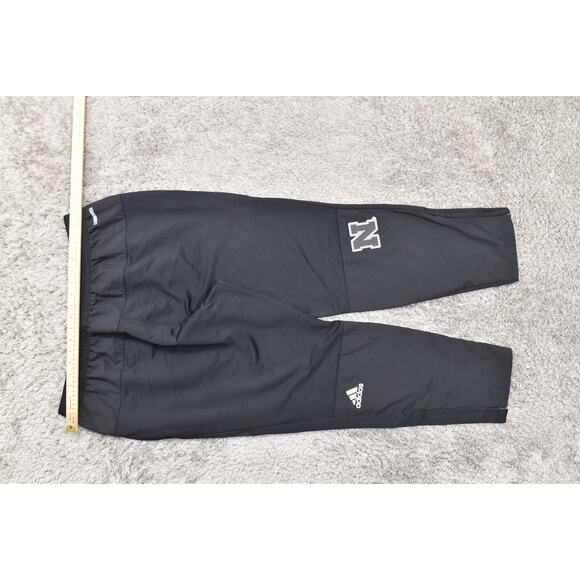 Adidas Men's Black Polyester Skinny Sweatpants 2XL Pull On Solid Gym Lounge - Picture 4 of 12